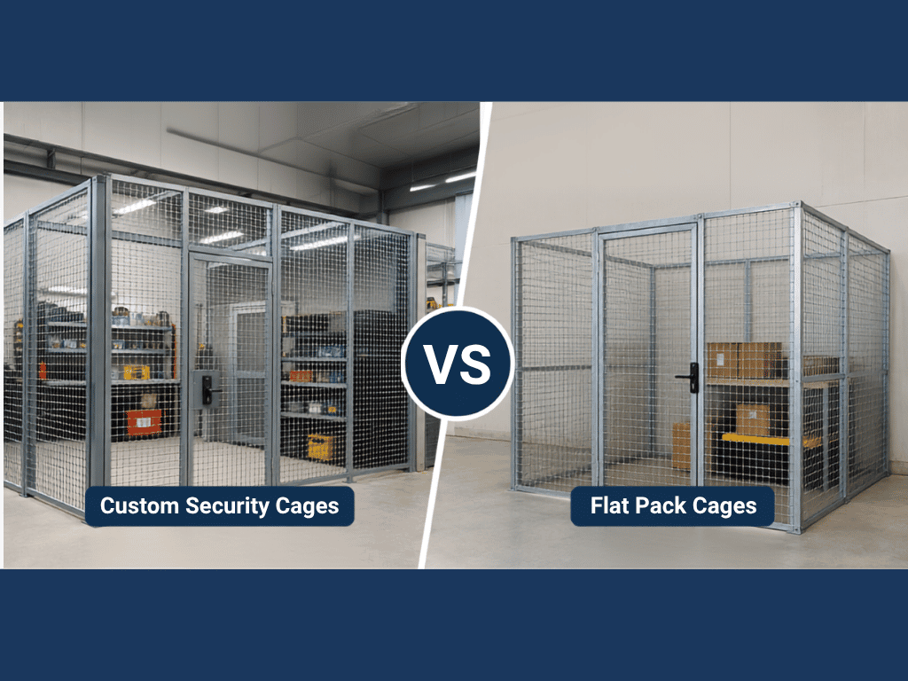 Custom Security Cages vs Flat Pack Cages: Which Option Is Right?