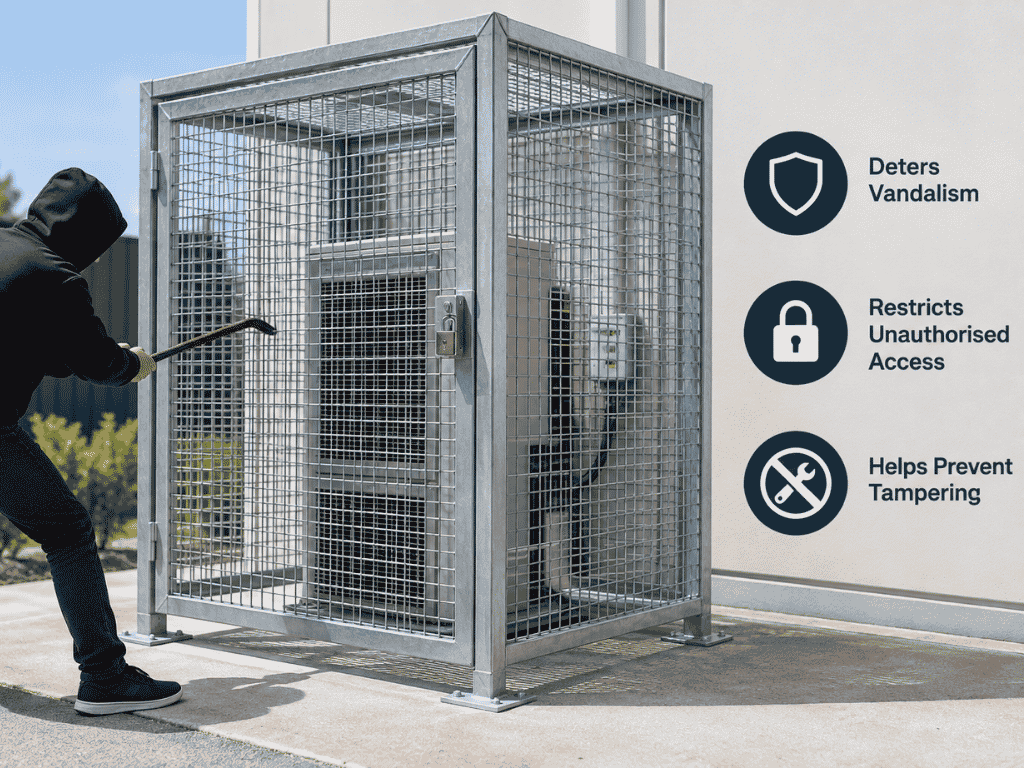 How Security Cages Help Prevent Vandalism and Tampering